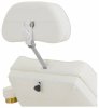 Fotel kosmetyczny - elektryczny - podgrzewany - 3 silniki - 300 W - 195 x 60 x 62 - 82 cm - 200 kg - biały / złoty Physa 10040821 PHYSA VARESE WHITE 
